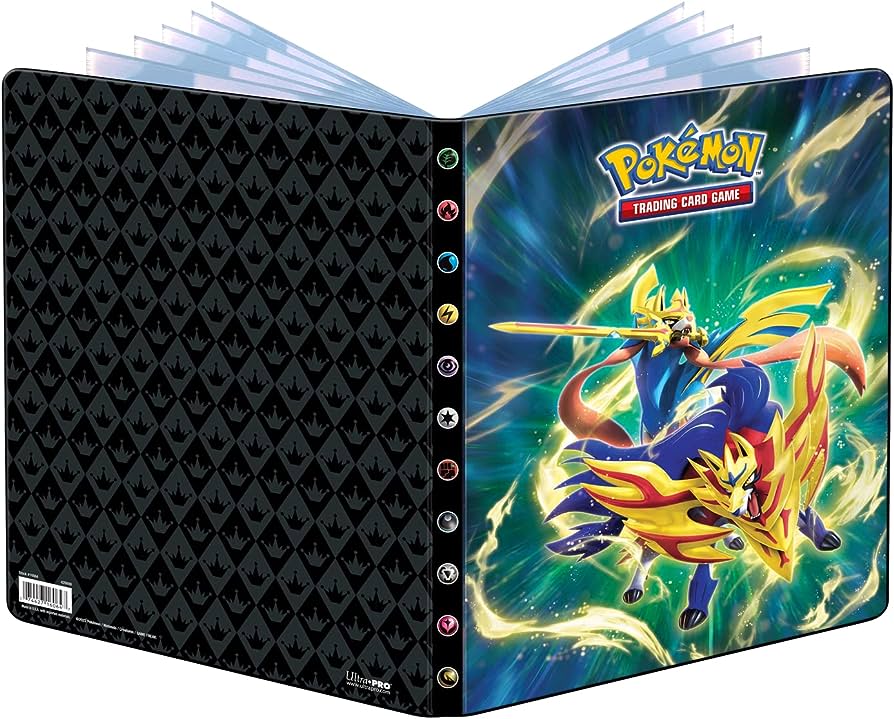 Álbum para cartas do Pokémon com capa colorida ilustrada