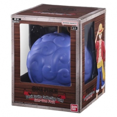 Caixa de brinquedo da fruta Gum-Gum azul da coleção Devil Fruits One Piece
