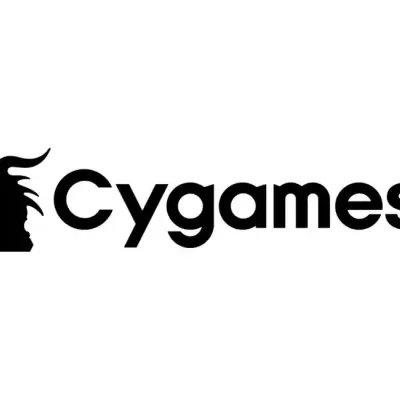 Logótipo da Cygames com dragão preto e texto preto