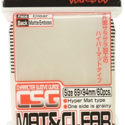 Pacote de capas protetoras transparentes e mate para cartas com texto em vários idiomas