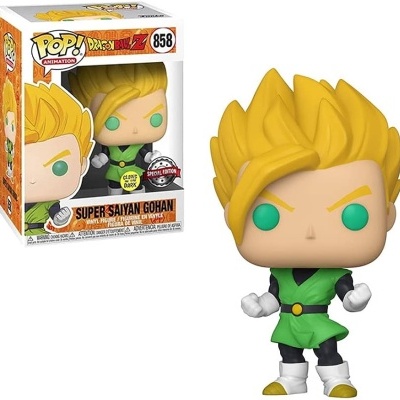 Boneco Funko Pop Super Saiyan Gohan Dragon Ball Z com caixa