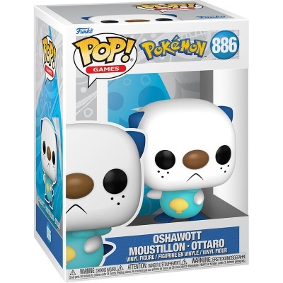 Figura Funko Pop! de vinil Oshawott da série Pokémon na embalagem original