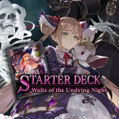 Capa do Starter Deck Waltz of the Undying Night com personagem feminina e coelho em fantasia