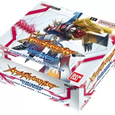 Caixa do jogo de cartas Digimon Card Game Xros Encounter Ver. 1.0