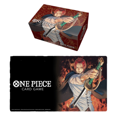Caixa e pacotinho do jogo ONE PIECE CARD GAME com personagem e espada