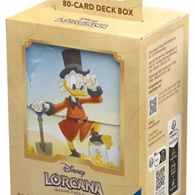 Caixa para baralho com imagem do Tio Patinhas da Disney Lorcana