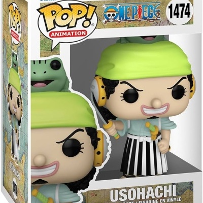 Figura Funko Pop! Usopachi da série One Piece em caixa