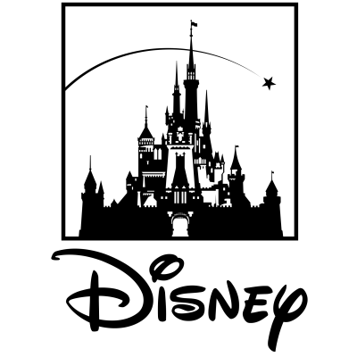 Logotipo da Disney com castelo e texto