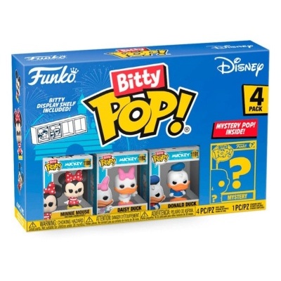 Caixa Funko Bitty Pop! Disney com 4 figuras e expositor