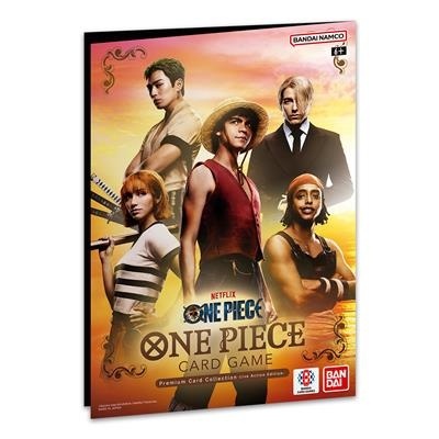 Capa do jogo de cartas One Piece com personagens de anime