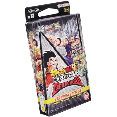 Pack Dragon Ball Super Card Game Critical Brawl com personagens Goku e Gohan na embalagem