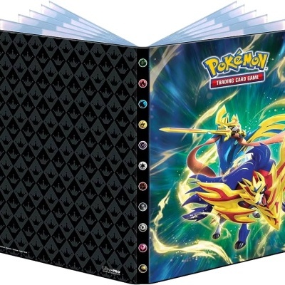 Álbum para cartas do Pokémon com capa colorida ilustrada