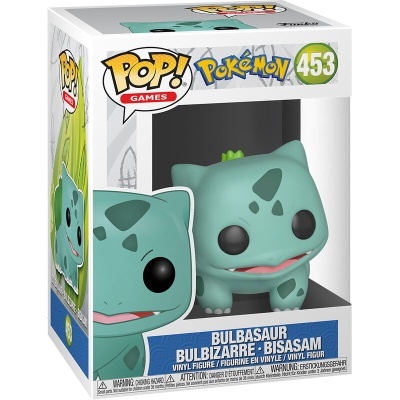 Figura de vinil Bulbasaur Pop! Games Pokémon na caixa