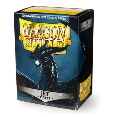 Caixa de Dragon Shield Jet Matte com dragão preto