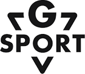 Logótipo preto da marca G7 SPORT com letras maiúsculas e setas estilizadas.