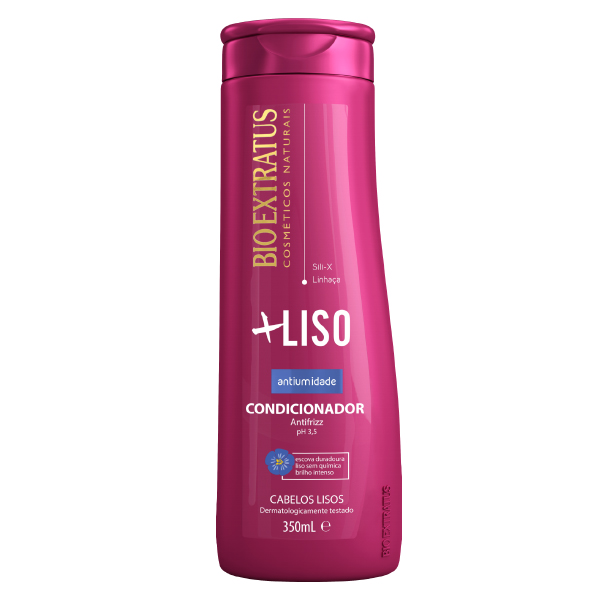 Bioextratus Mais Liso Condicionador 350ml Condicionador BIO EXTRATUS +LISO 350ml para cabelos lisos