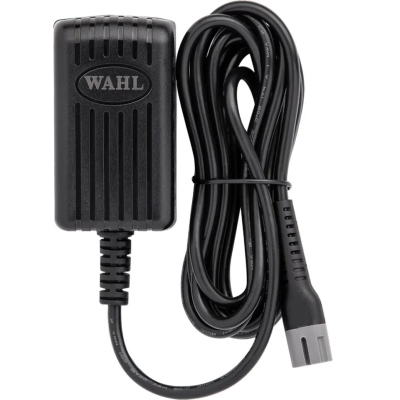 Carregador preto WAHL com cabo comprido e conector cinzento