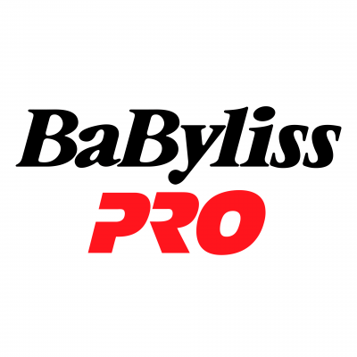 Logótipo BaByliss PRO em preto e vermelho