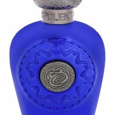 frascos de perfume azul cobalto com detalhes prateados