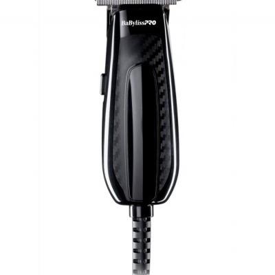Aparelho de corte de cabelo BaByliss220 preto com detalhes em fibra de carbono