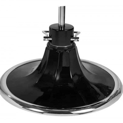 Base de cadeira giratória em metal com plástico preto