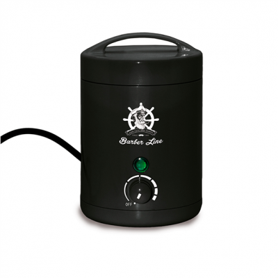 Cilindro preto com botao e luz verde, marca Barber Line