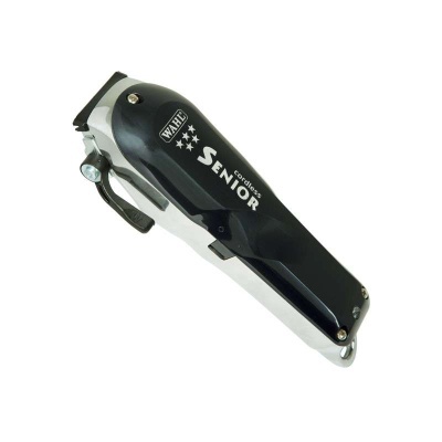 Máquina cortar cabelo WAHL Stainless SENIOR preta e cromada