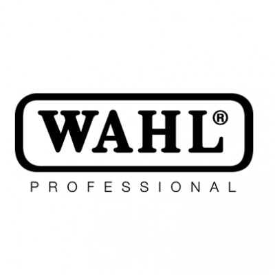 Logotipo preto e branco da marca WAHL PROFESSIONAL