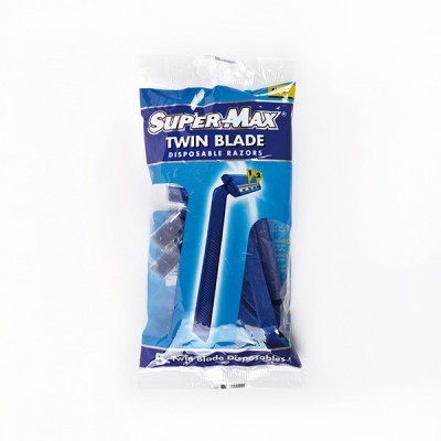 Embalagem de lâminas de barbear descartáveis Super-Max Twin Blade