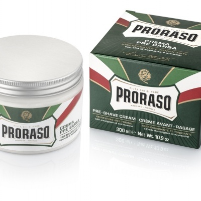 Creme de barbear PRORASO com caixa em fundo branco