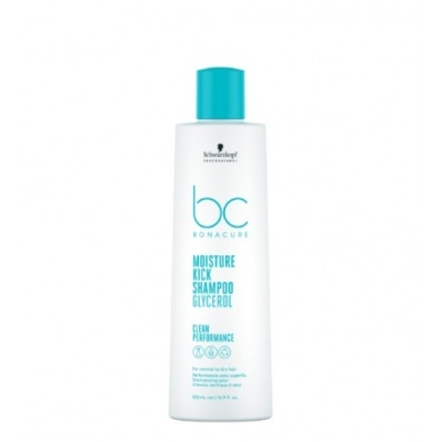 Shampoo Schwarzkopf BC Bonacure Moisture Kick com tampa azul