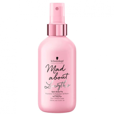 Frasco spray rosa Schwarzkopf Mad about Lengths para cabelo comprido