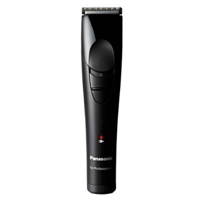 Máquina de cortar cabelo preta Panasonic com lâmina e botão central