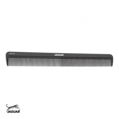 Pente preto de plástico com a marca Jaguar