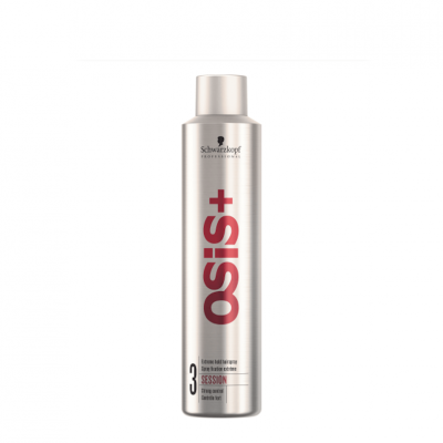 Spray fixador para cabelo Schwarzkopf OSIS+ em frasco prateado