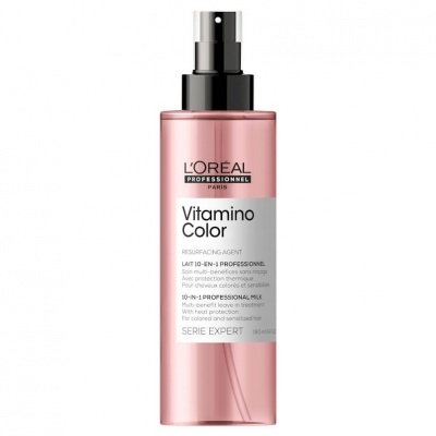 Frasco spray rosa metálico L'Oréal Vitamino Color