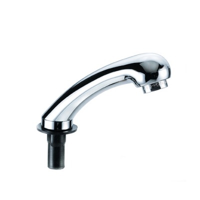 Torneira de cozinha cromada com base preta