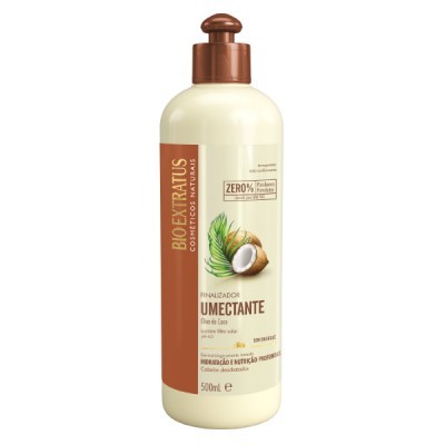 Frasco creme de finalizador umectante Bio Extratus com óleo de coco