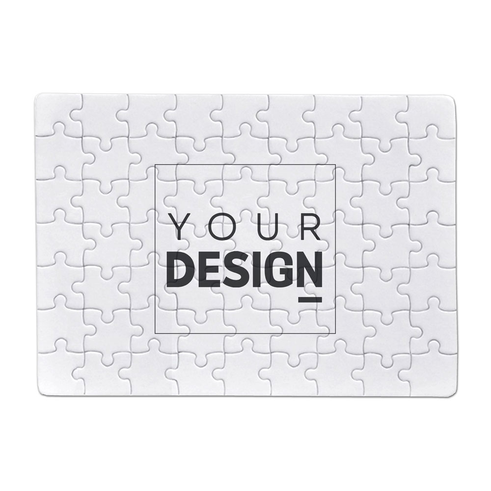 Puzzle branco com a frase YOUR DESIGN no centro