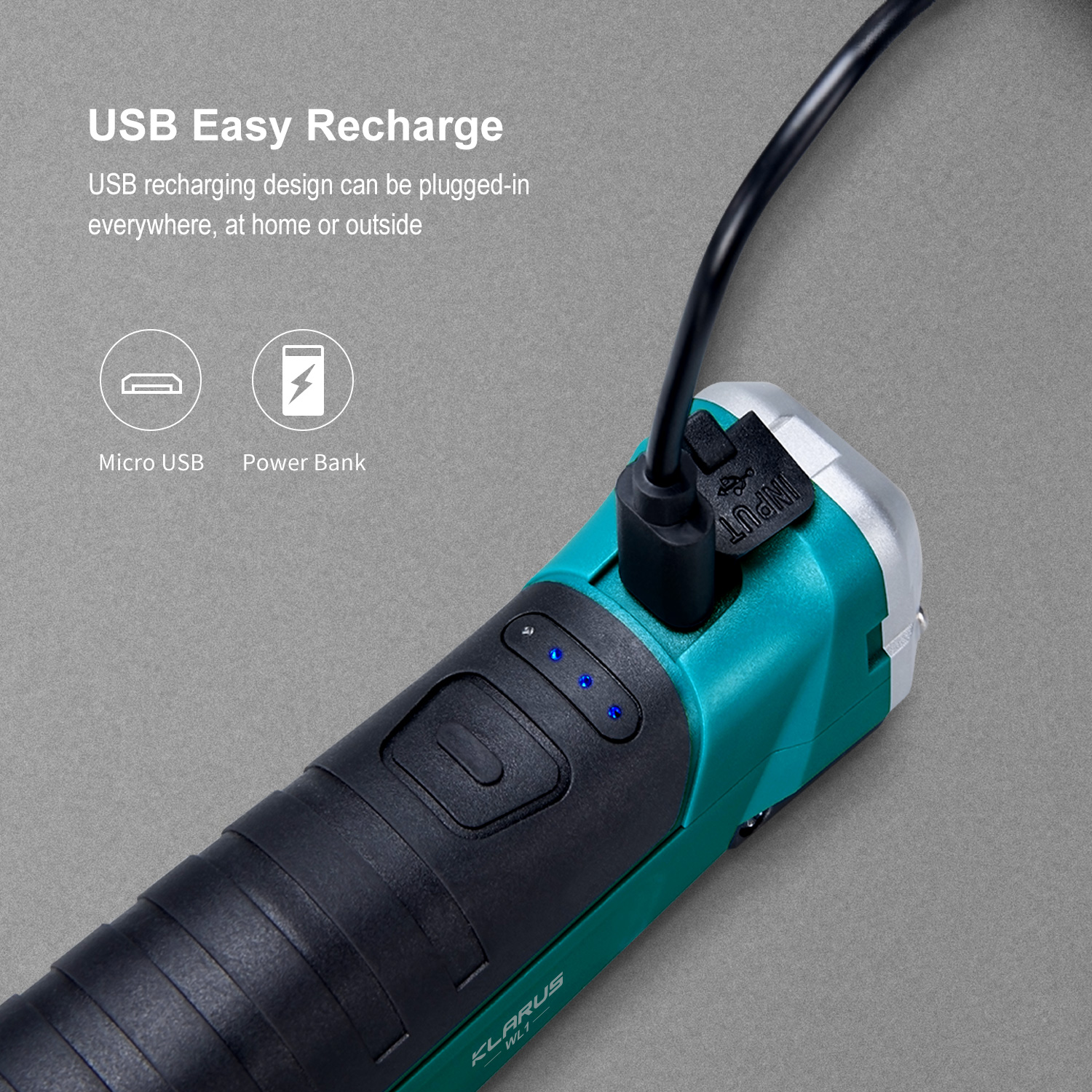 Lanterna de Trabalho KLARUS WL1 550 Lumens Lanterna de Trabalho KLARUS WL1 550 Lumens