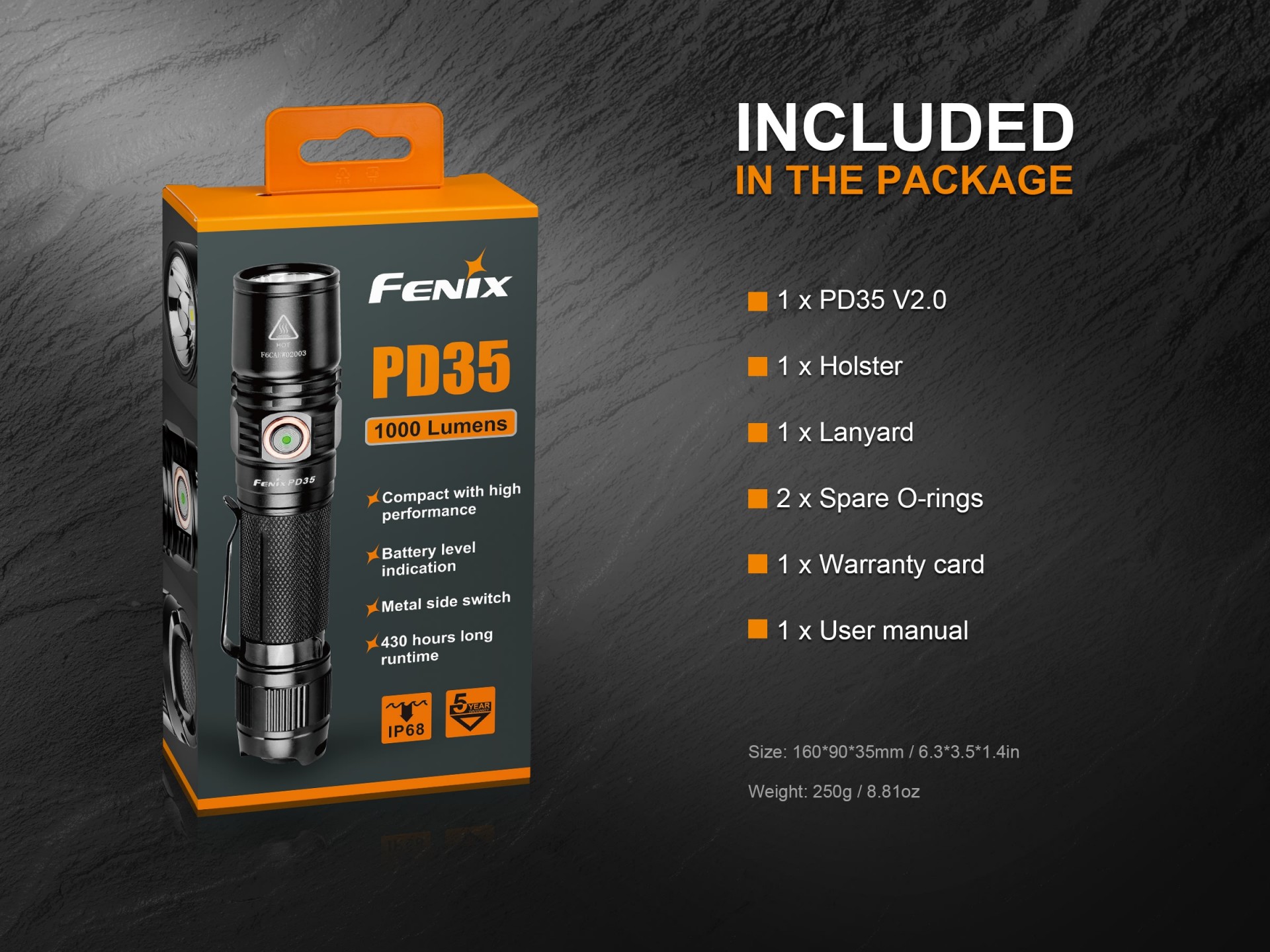 Lanterna Fénix PD35 V2.0 Lanterna Fénix PD35 V2.0