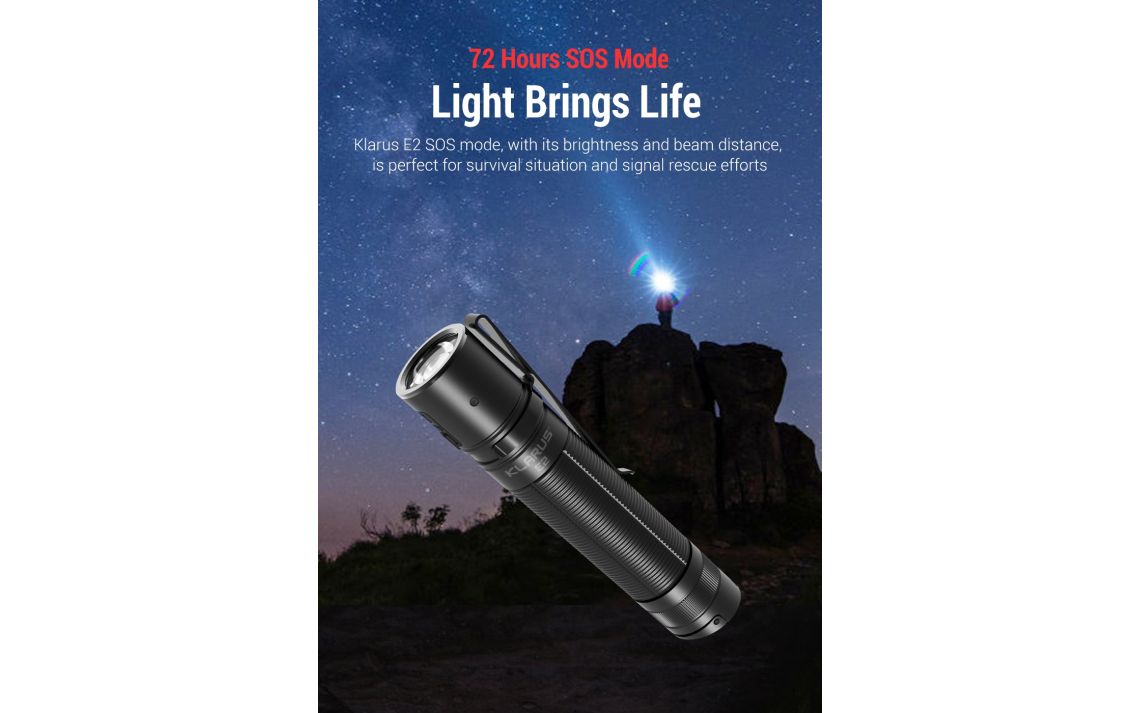 Lanterna KLARUS E2 DESERT 1600 Lumens