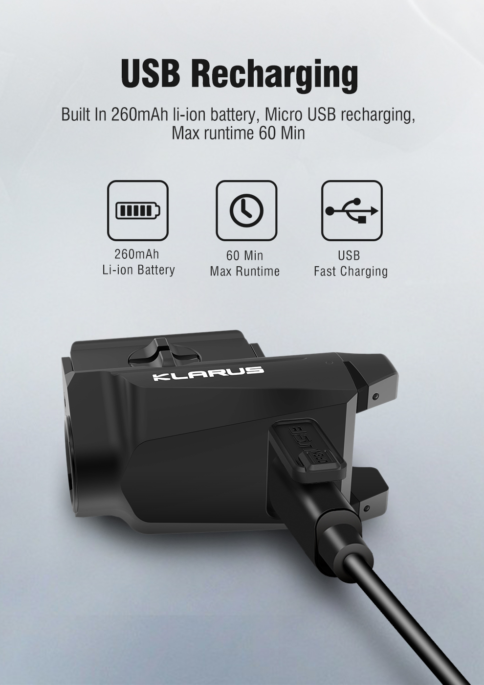 Lanterna de Arma KLARUS GL1 600 Lumens Lanterna de Arma KLARUS GL1 600 Lumens