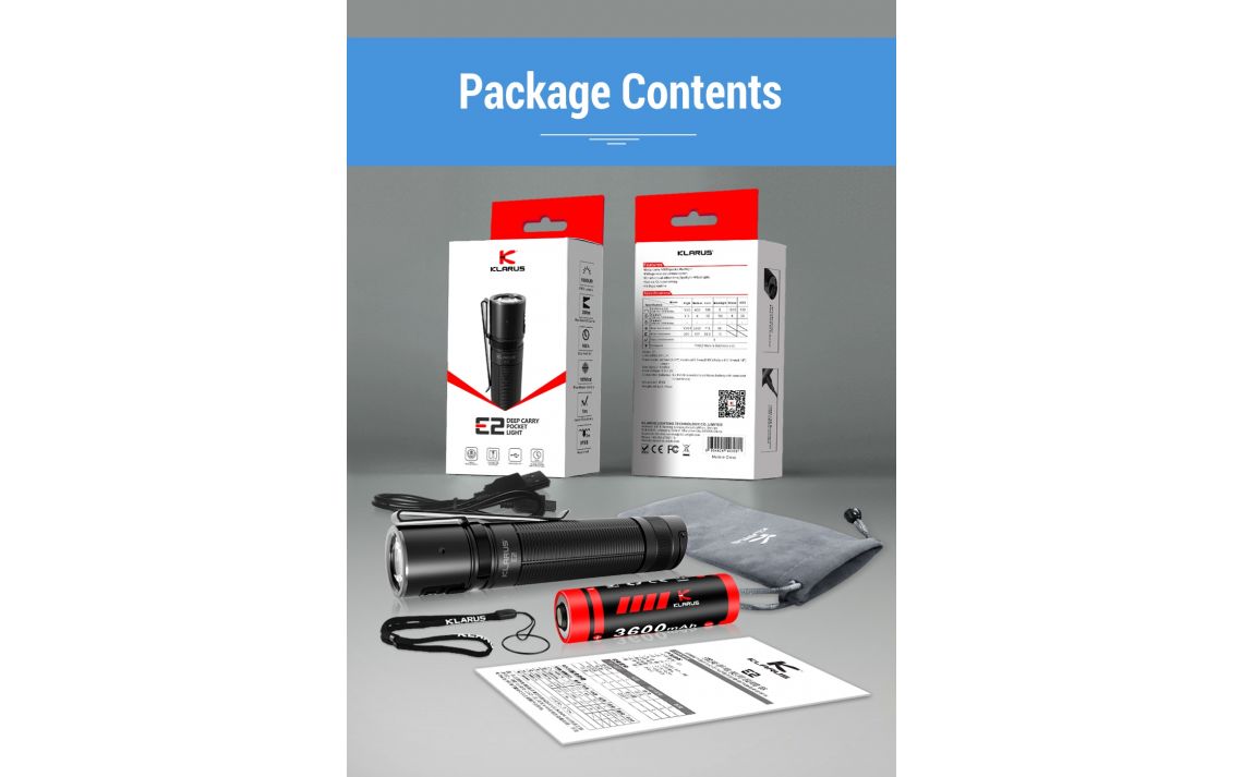 Lanterna KLARUS E2 DESERT 1600 Lumens