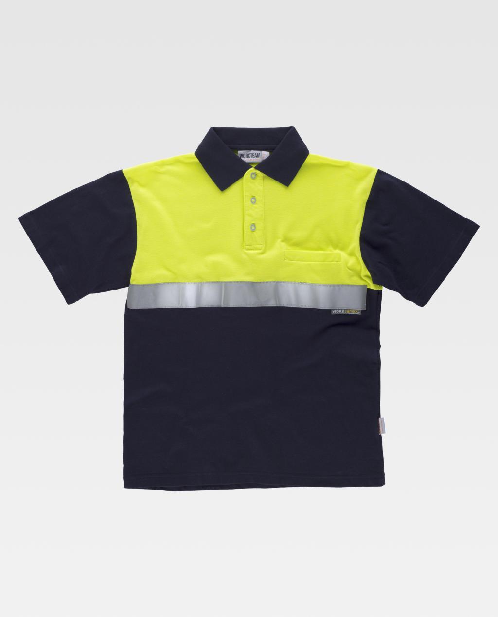 Polo W/T Alta Visibilidade C/Faixas Refletoras Polo W/T Alta Visibilidade C/Faixas Refletoras
