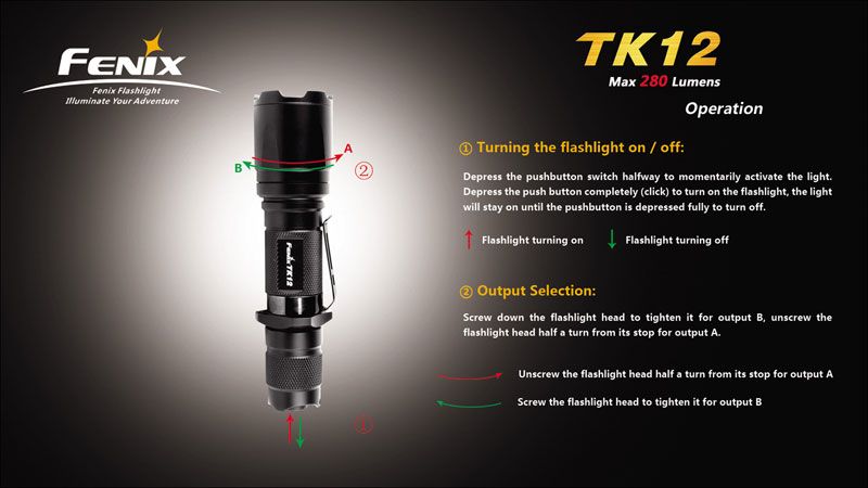 Lanterna Fénix TK12 Lanterna Fénix TK12