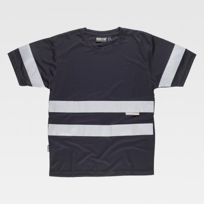 T-Shirt W/T Alta Visibilidade c/faixas refetoras