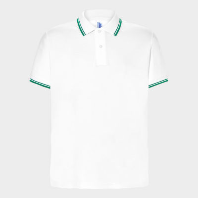 Polo Branco M/curta Contraste