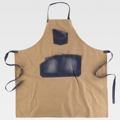 Avental W/T Denim Bege