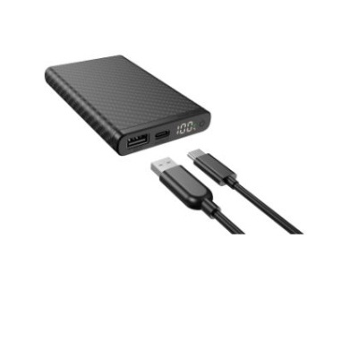 Powerbank K5 à prova d'água em fibra de carbono